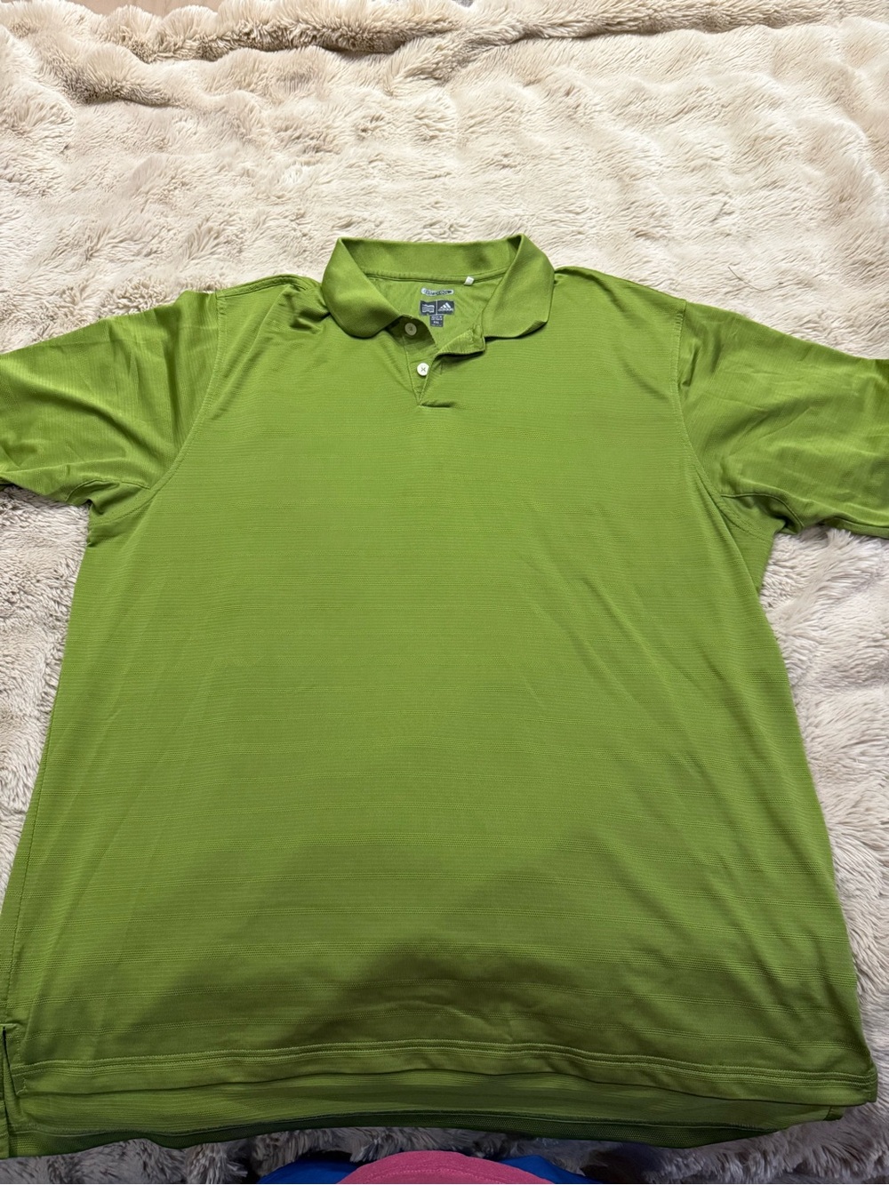 adidas Men's Lime Green Polo Shirt